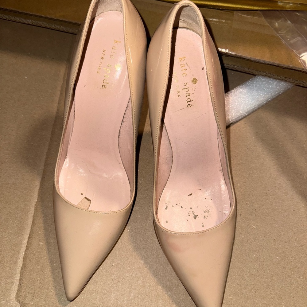 Kate Spade Women's tan stilettos